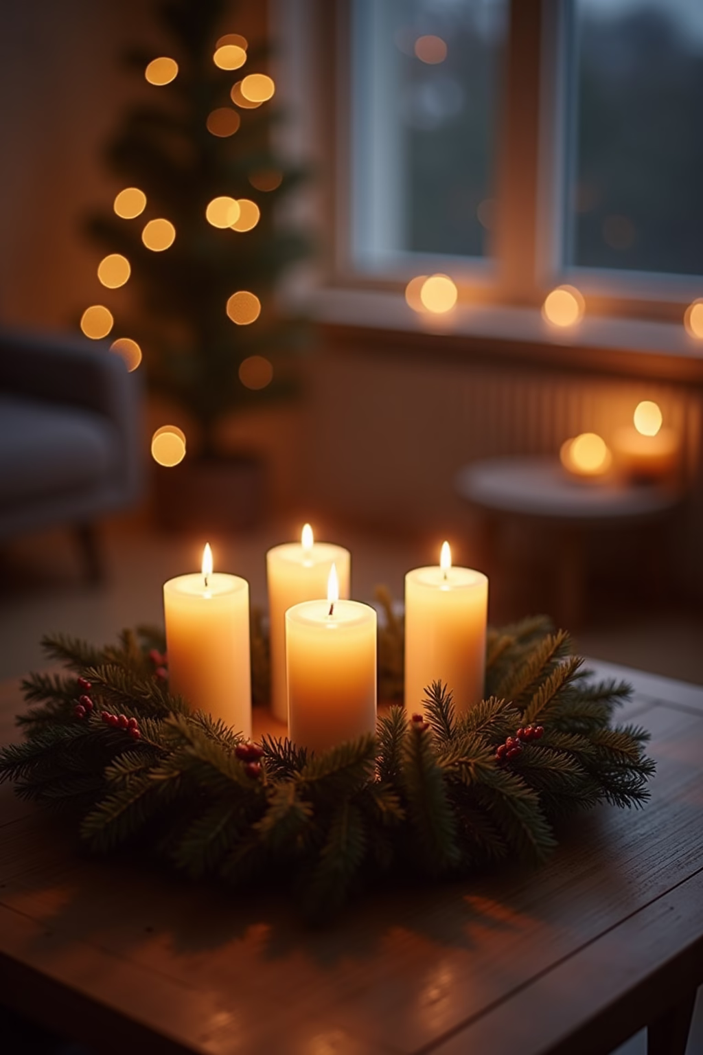 adventkranz ideen modern outline 6