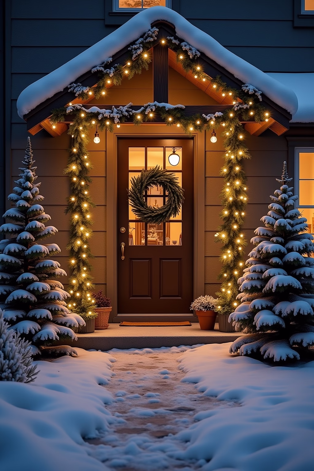 adventsdeko draussen eingang outline 4