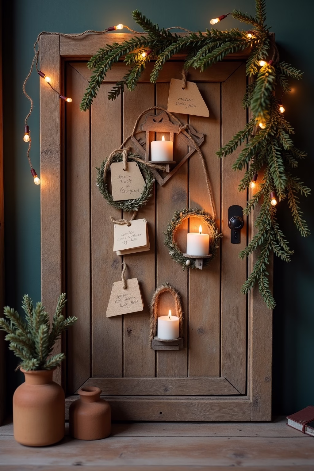 adventsdeko draussen eingang outline 5