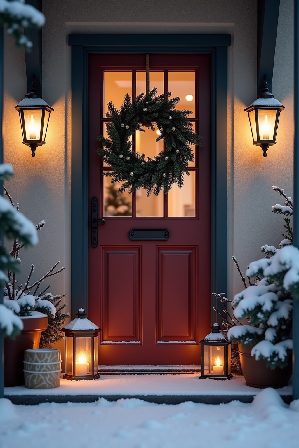 adventsdeko draussen eingang outline 6