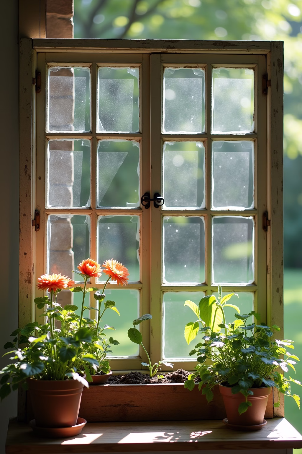 8 Alte Fenster Deko Ideen für mehr Vintage-Charme 24 altes fenster deko ideen outline 3