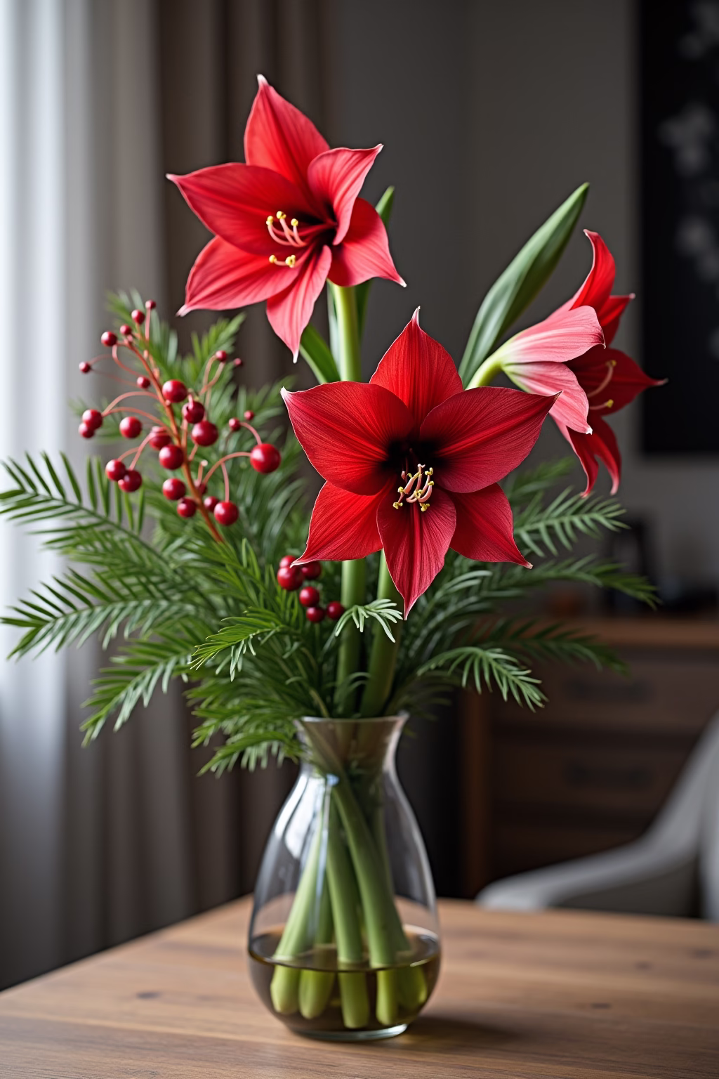 amarilis deko weihnachten outline 7