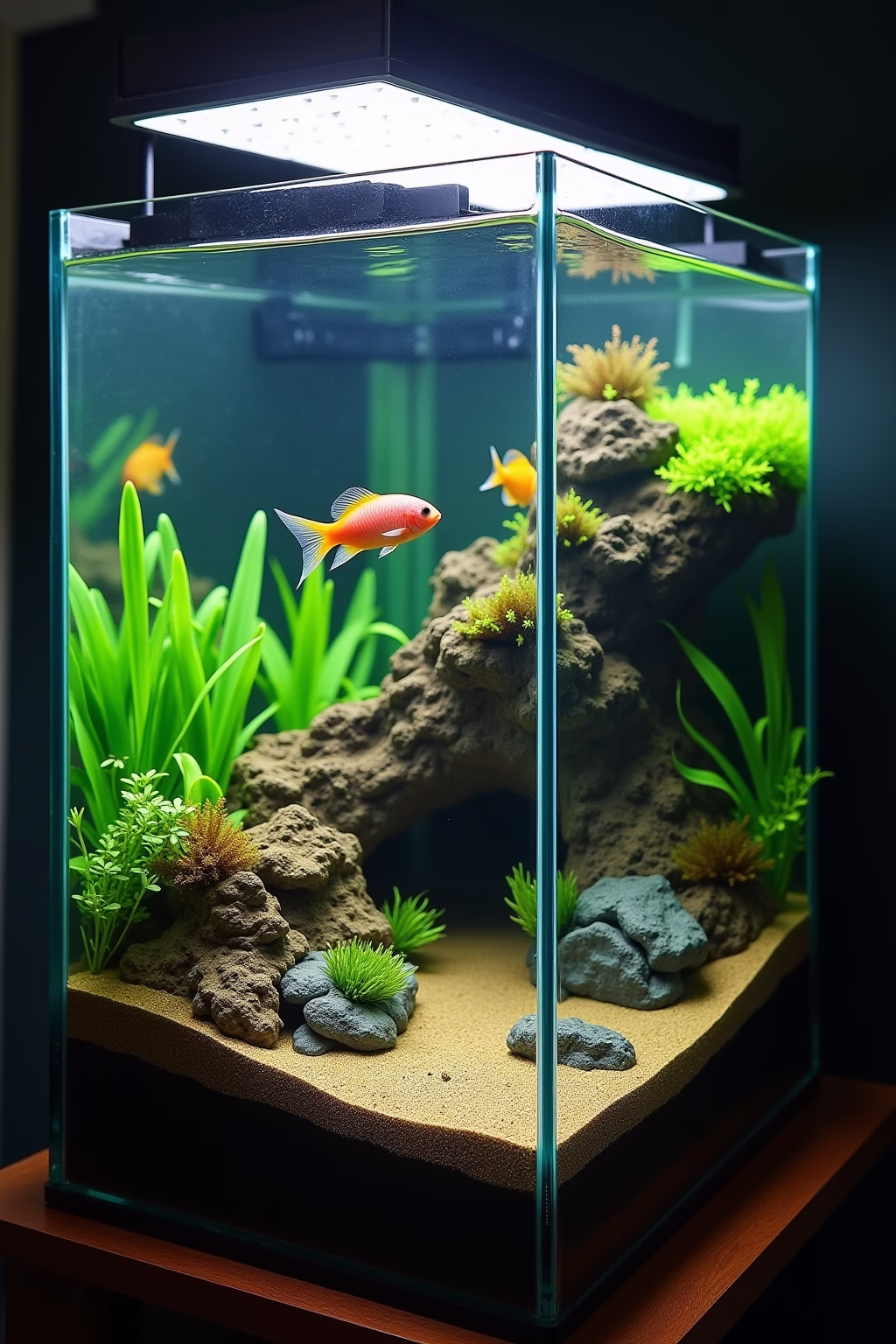 aquarium einrichten ideen outline 1