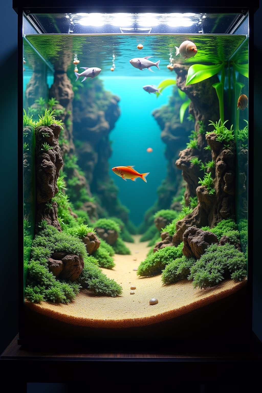 aquarium einrichten ideen outline 5