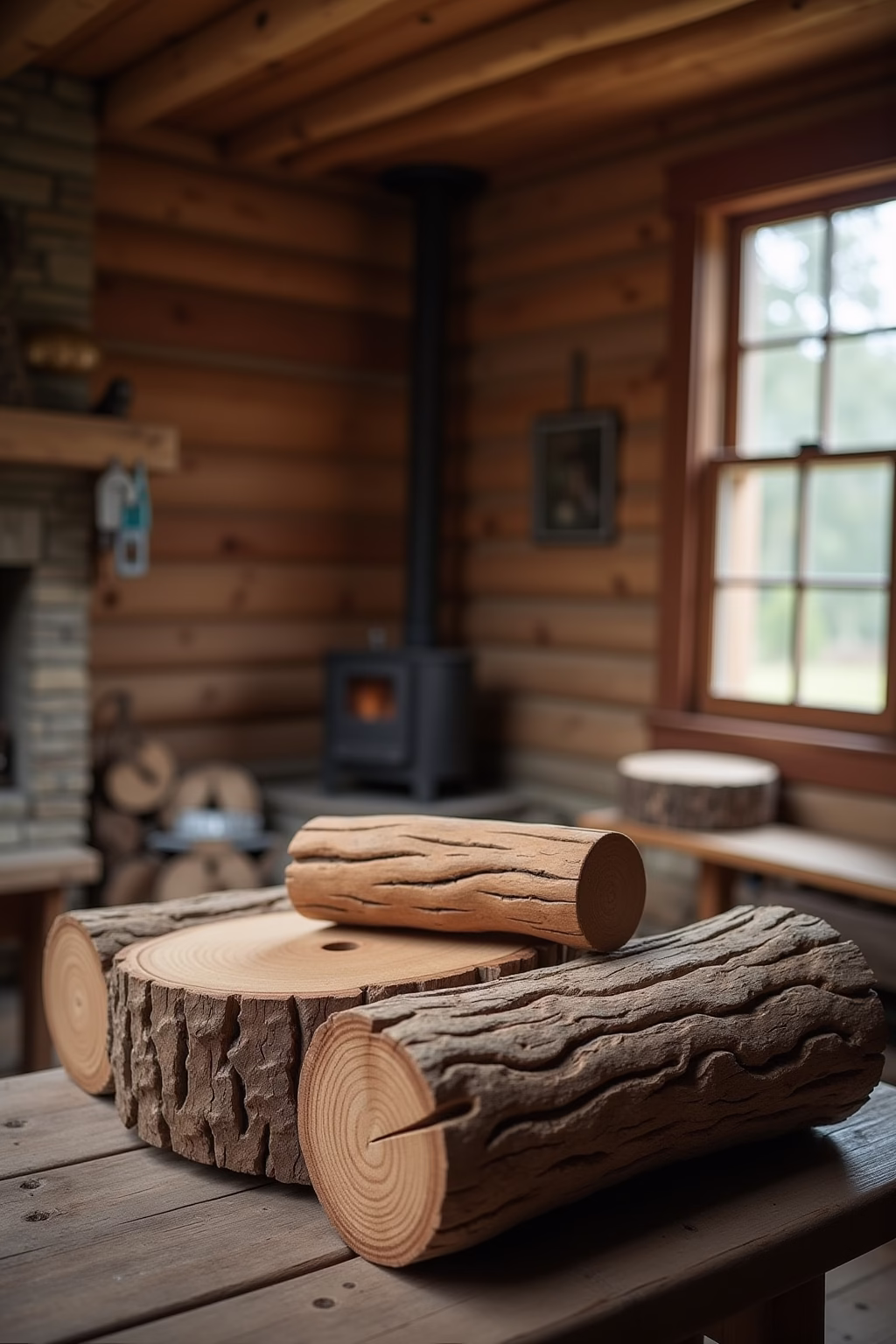 baumstamm deko outline 8