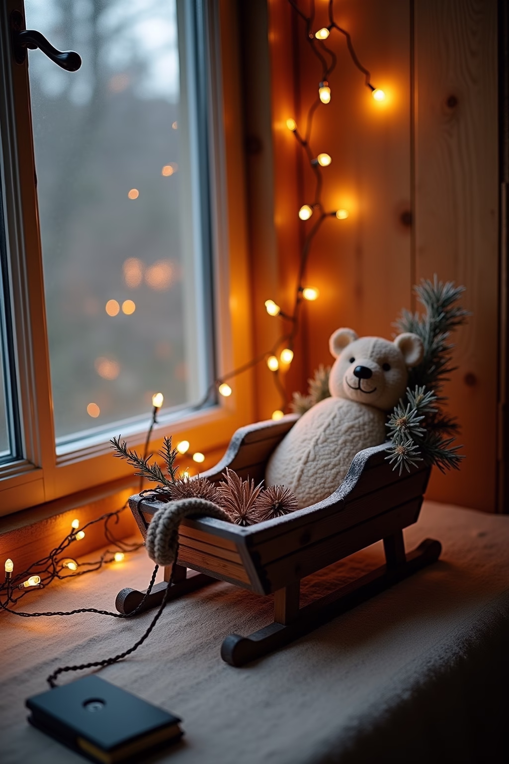 deko schlitten outline 1