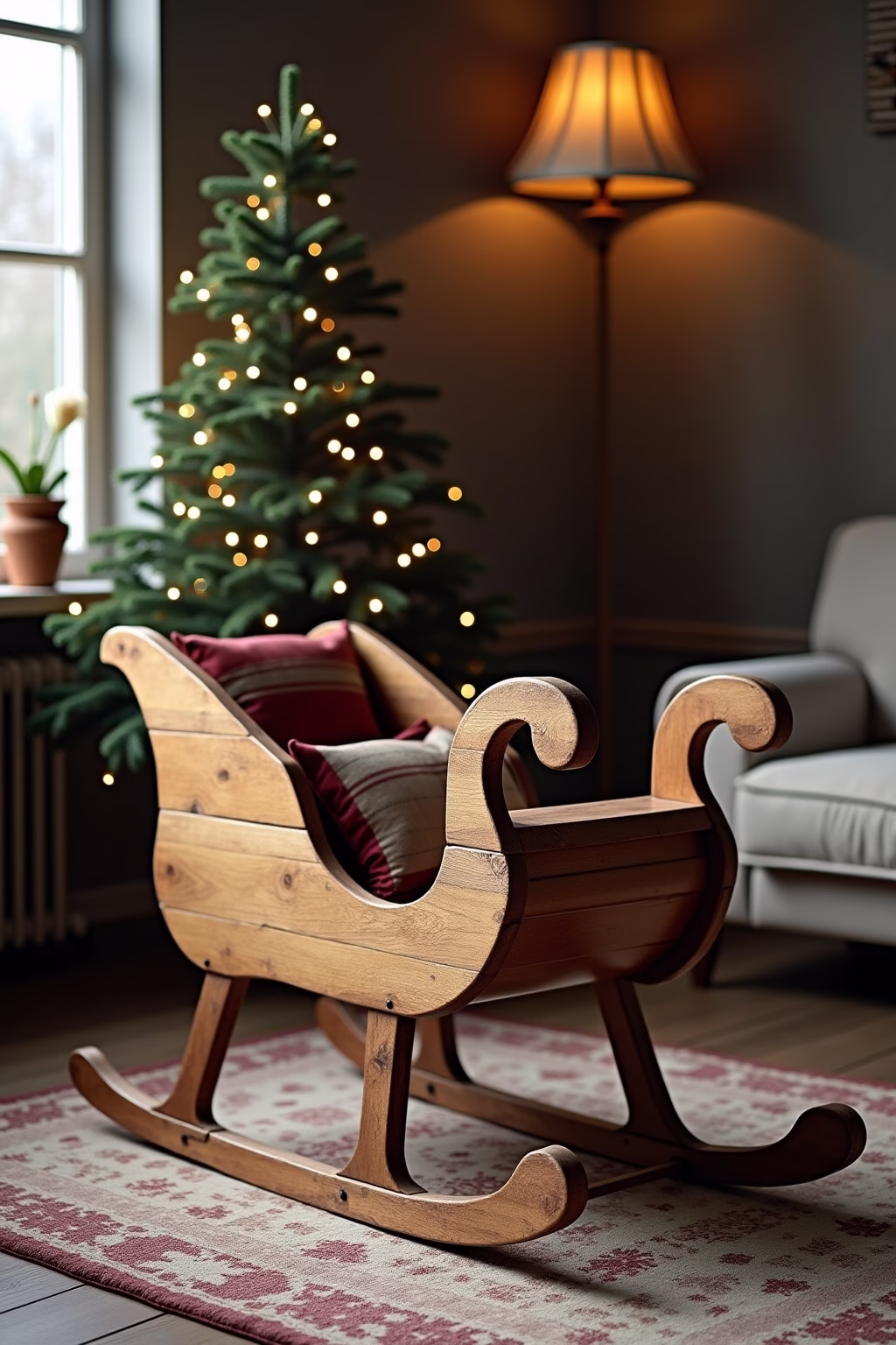 deko schlitten outline 4