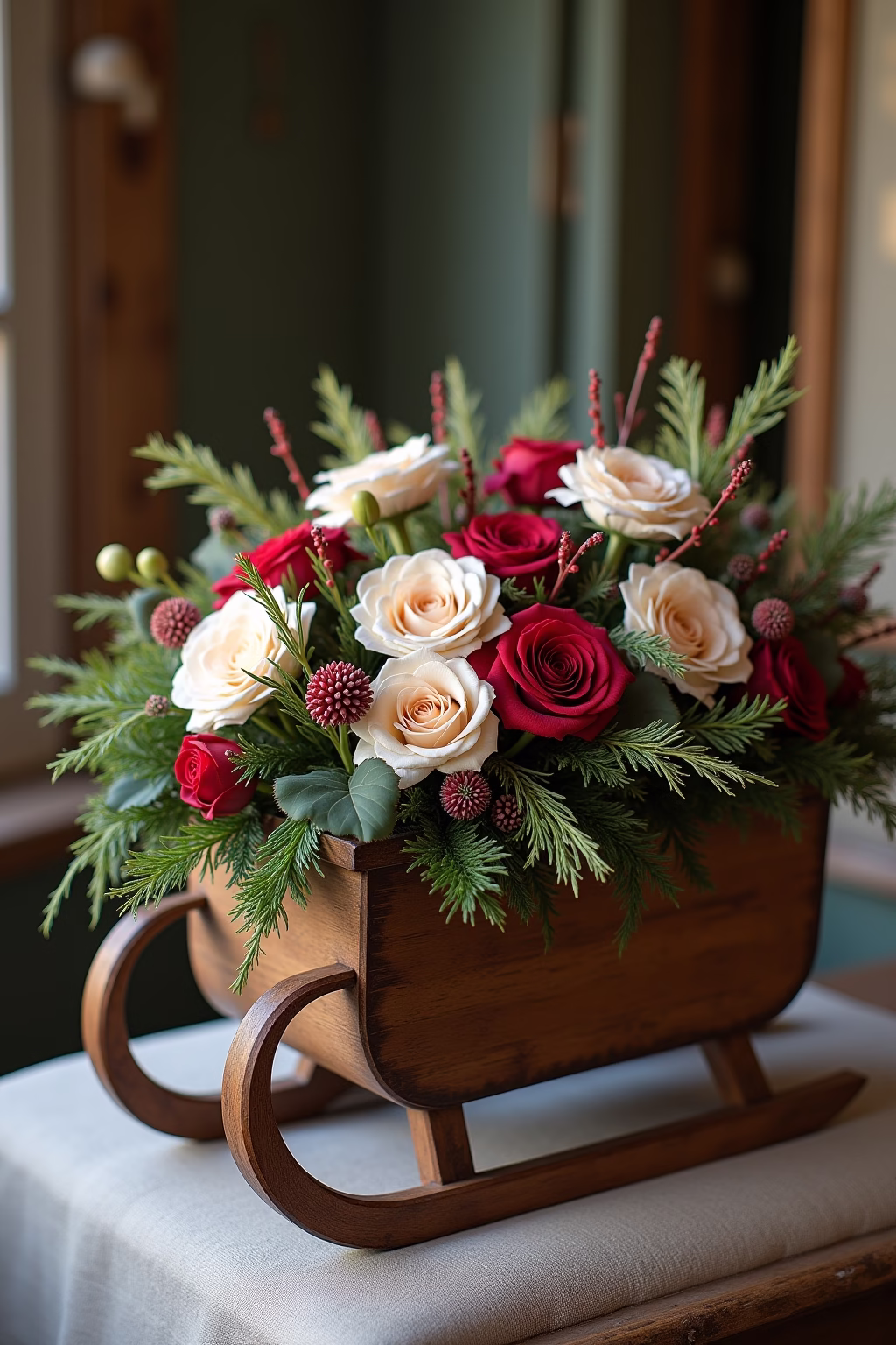 8 Deko Schlitten, die jeden Raum winterlich verzaubern 20 deko schlitten outline 7