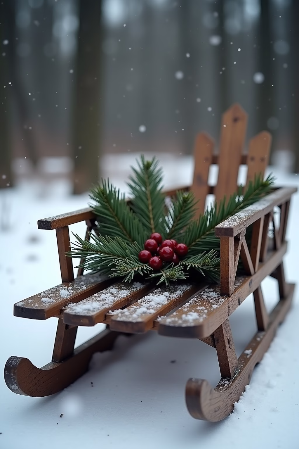 deko schlitten outline 8