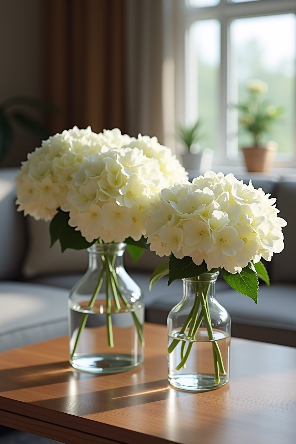 einfache deko mit hortensien outline 4