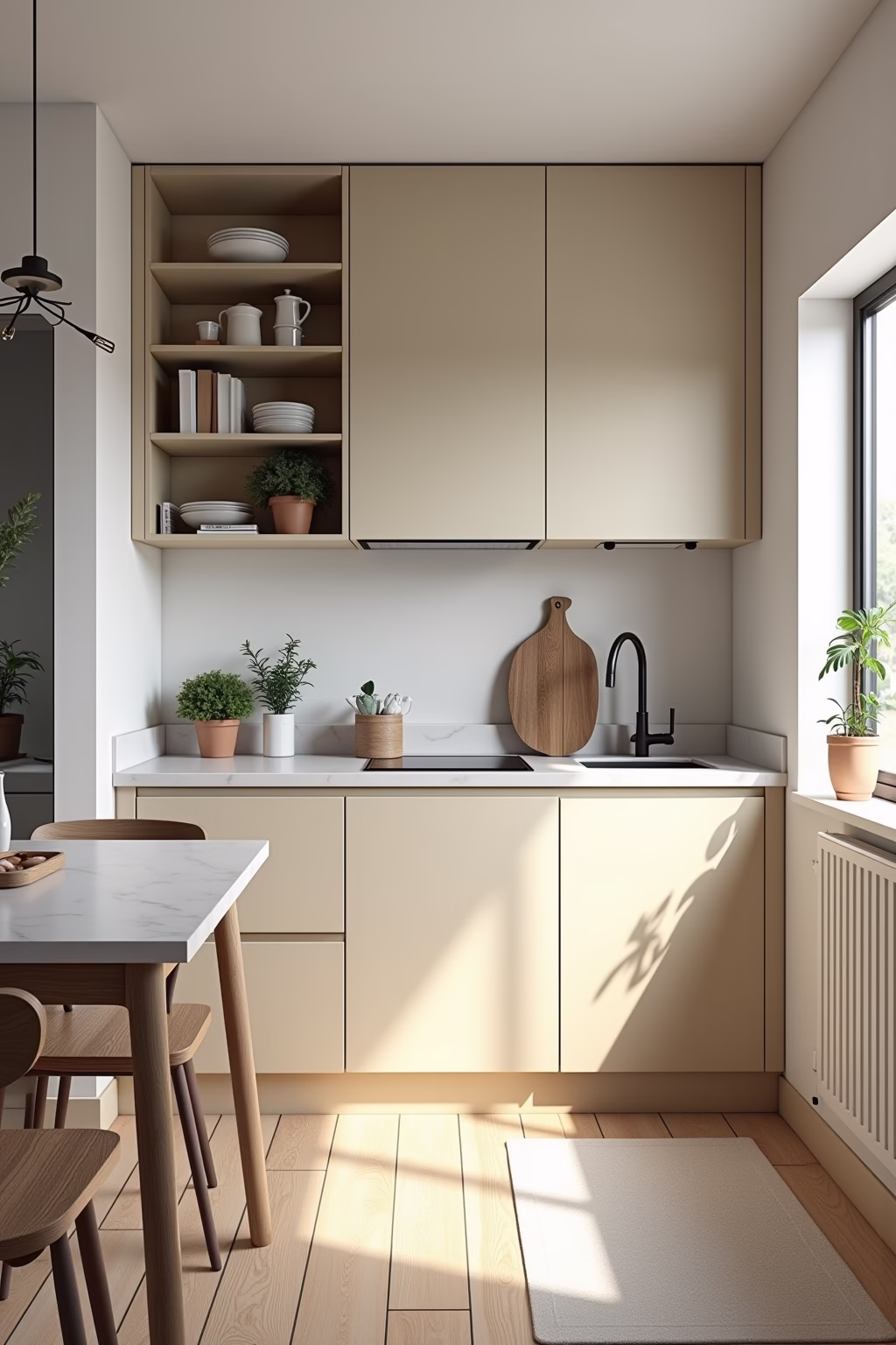 kleine kuechen einrichten outline 2