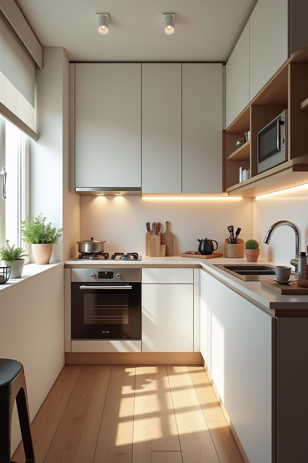 kleine kuechen einrichten outline 5