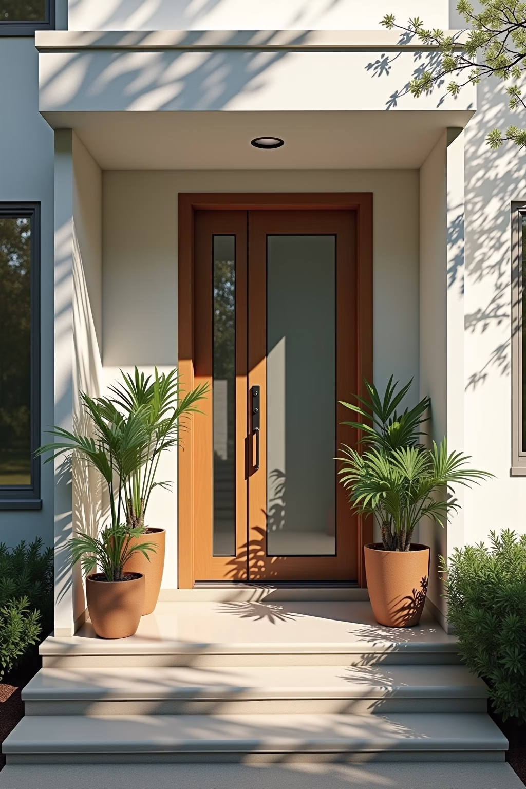 moderne deko vor der haustuer outline 4