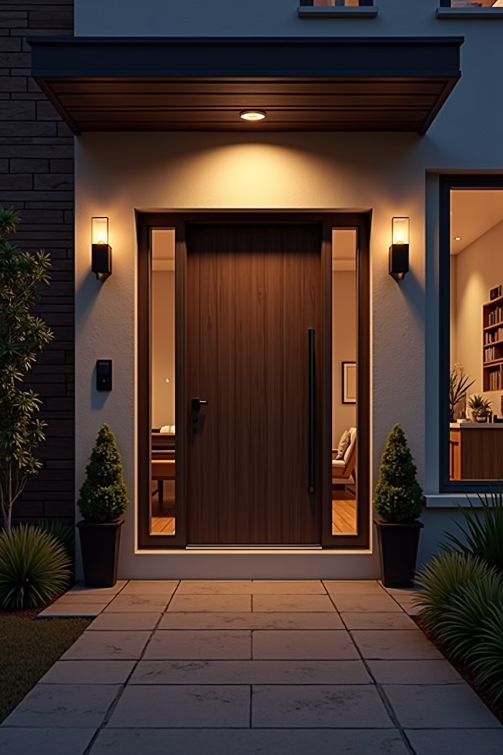 moderne deko vor der haustuer outline 5