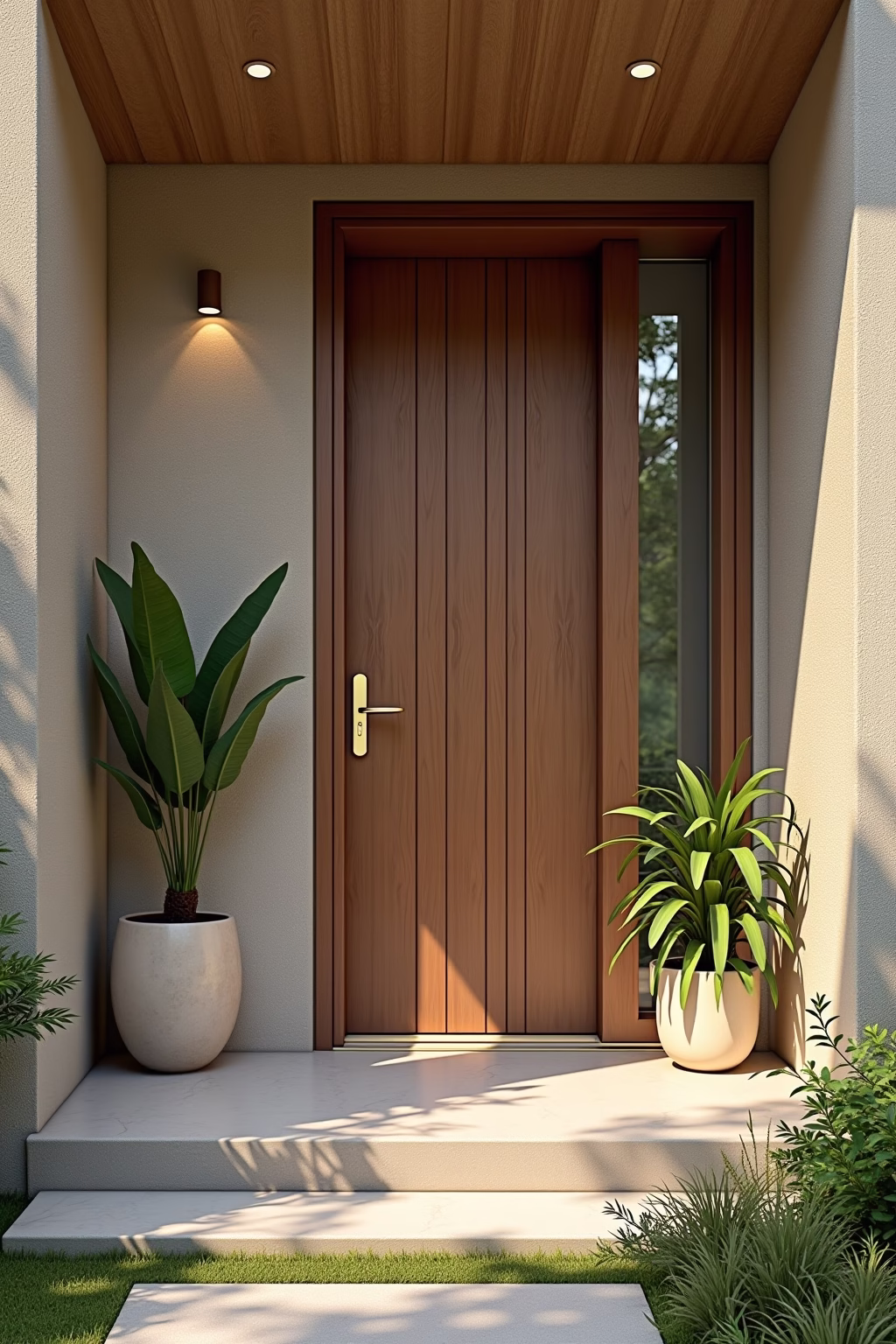 moderne deko vor der haustuer outline 6