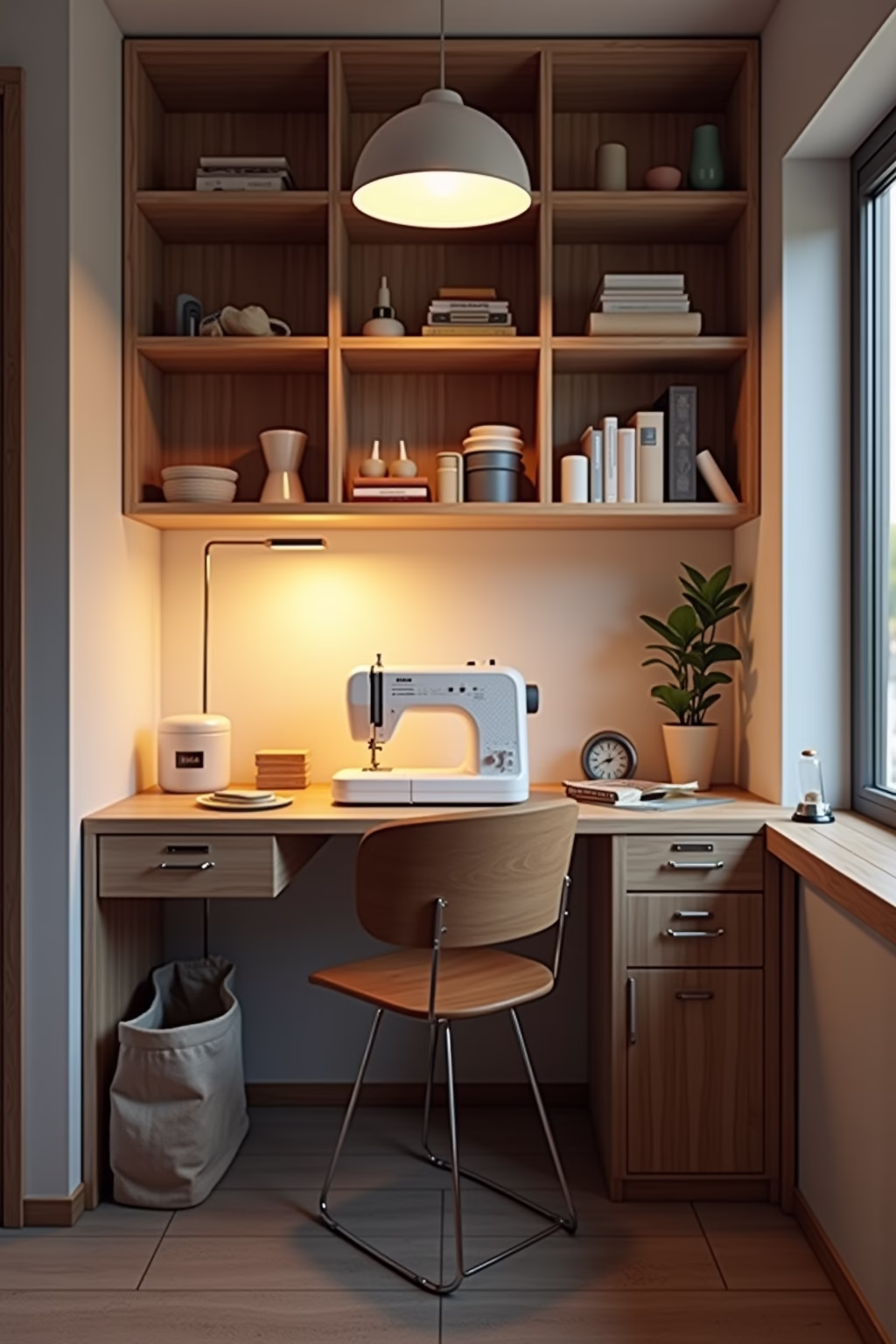 naehecke einrichten wenig platz outline 1