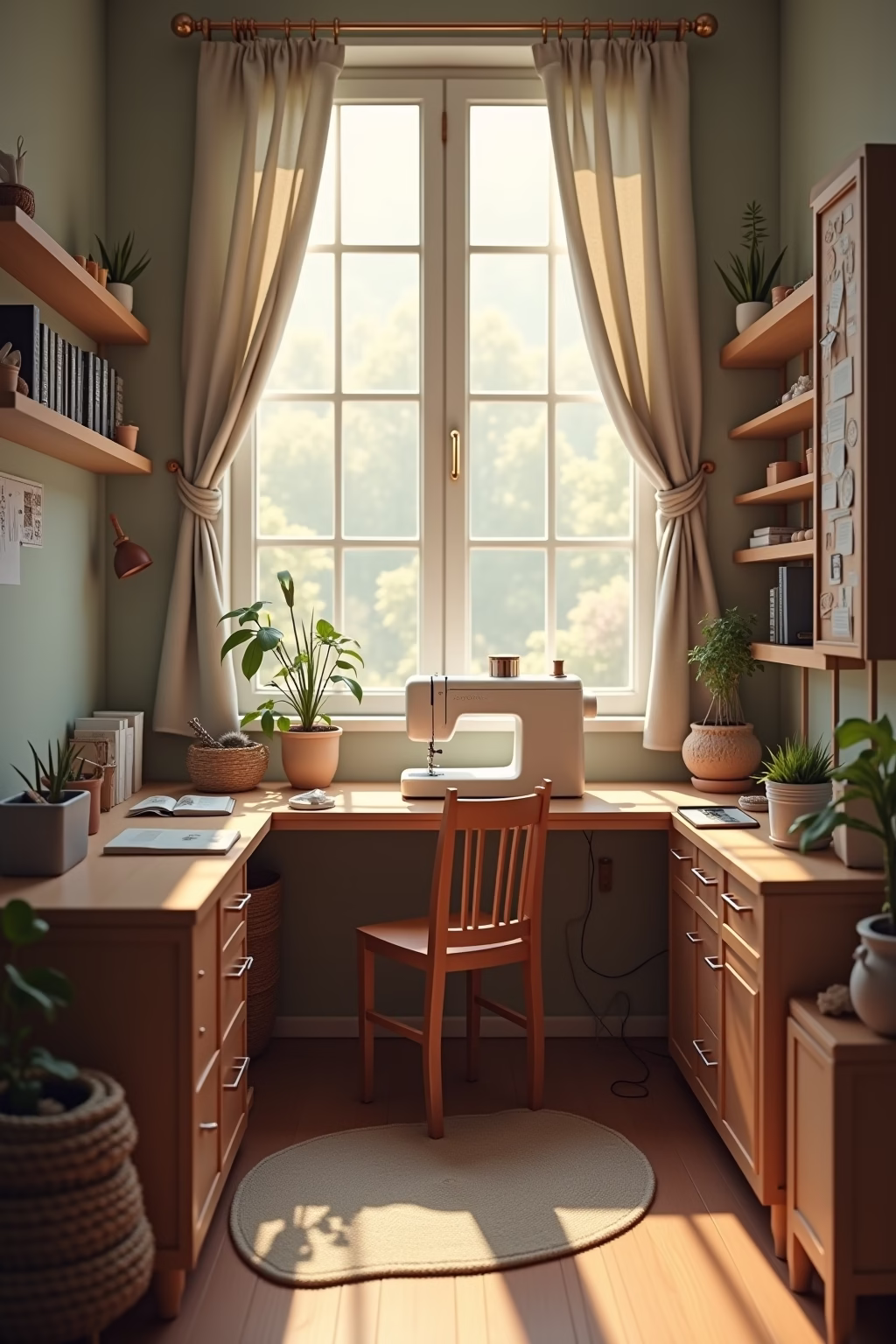 naehecke einrichten wenig platz outline 8