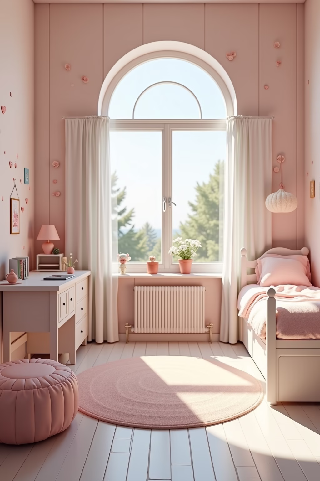 schmales kleines kinderzimmer einrichten outline 4