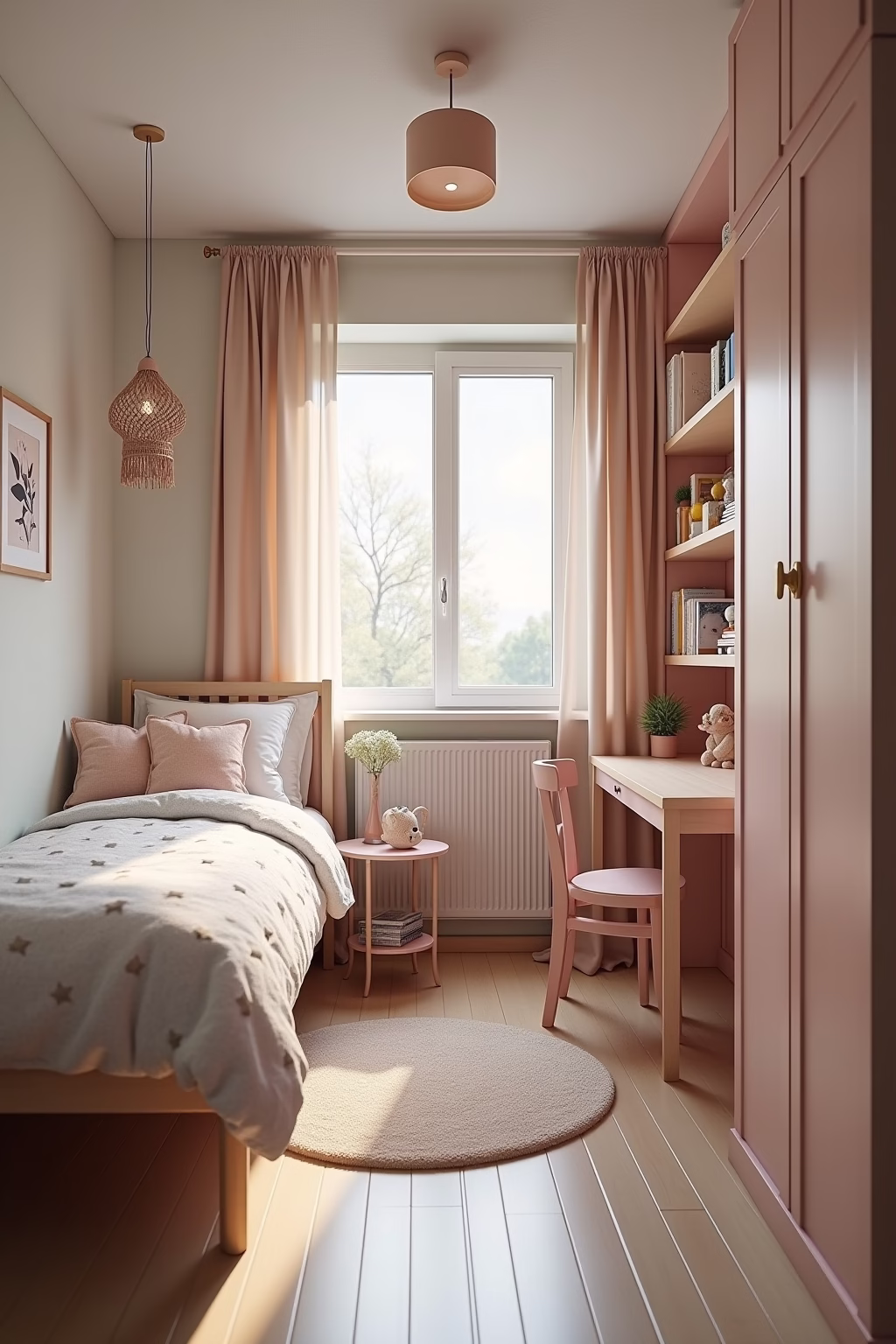 schmales kleines kinderzimmer einrichten outline 7