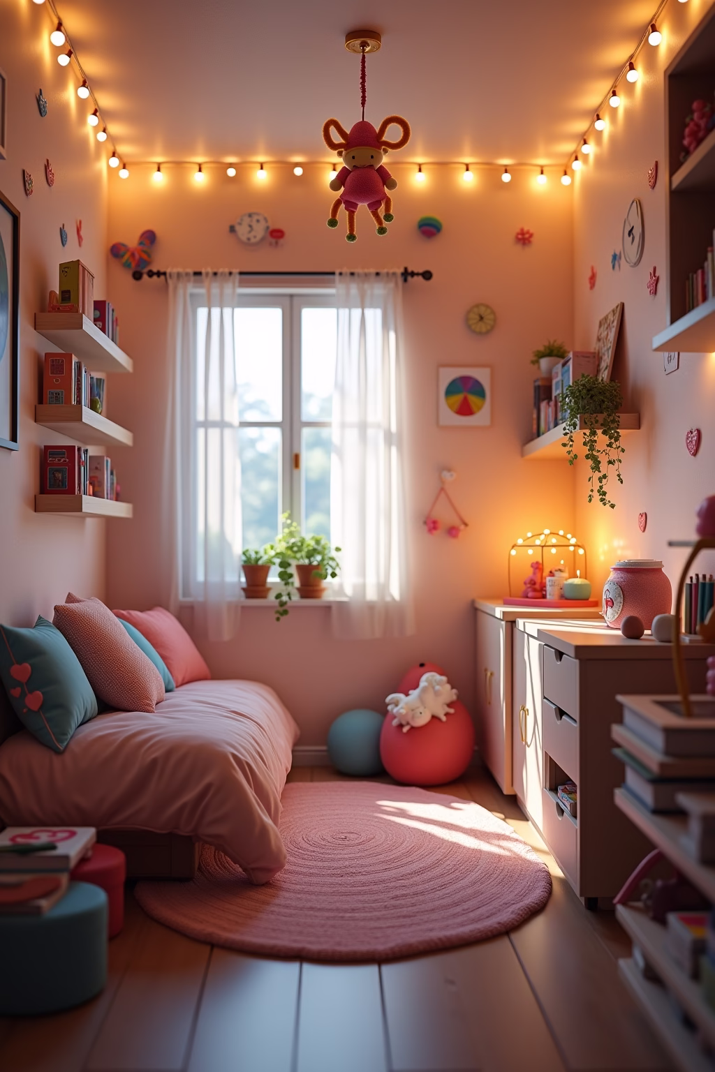 schmales kleines kinderzimmer einrichten outline 8