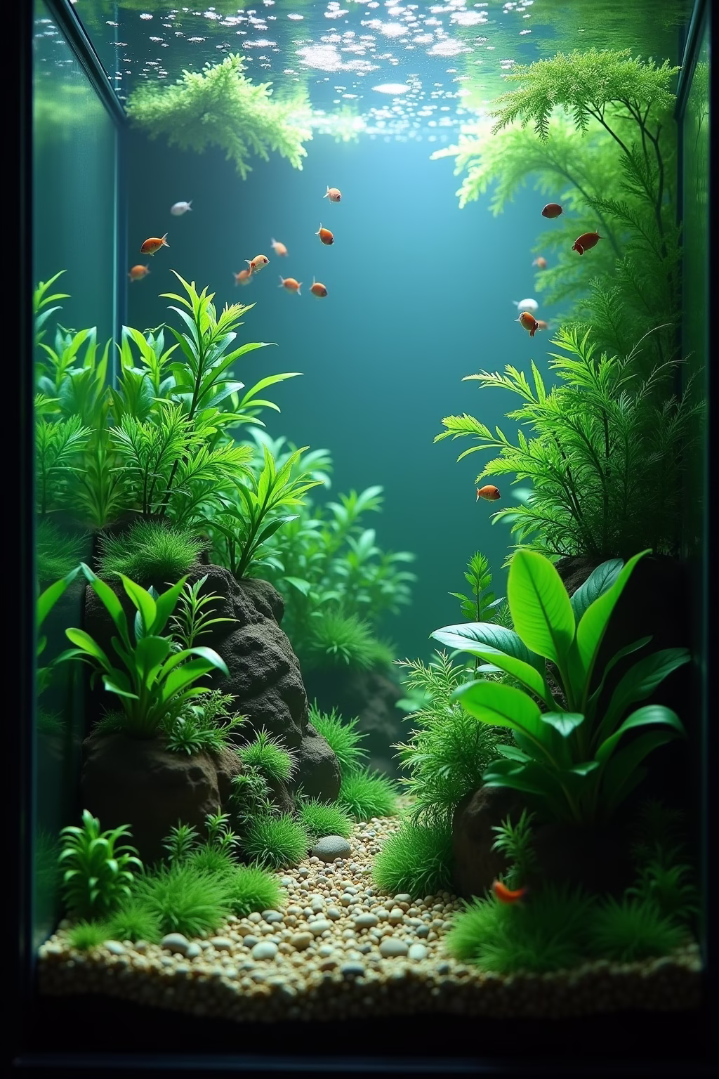 suesswasser aquarium einrichten ideen outline 4