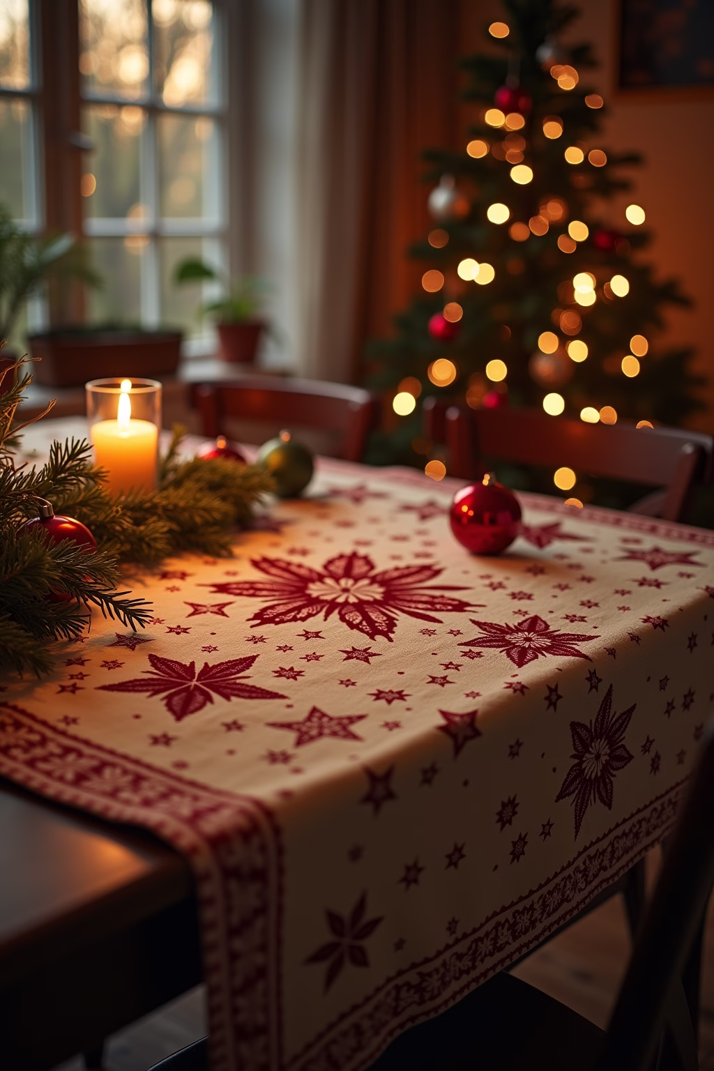 tischdecke weihnachten outline 4