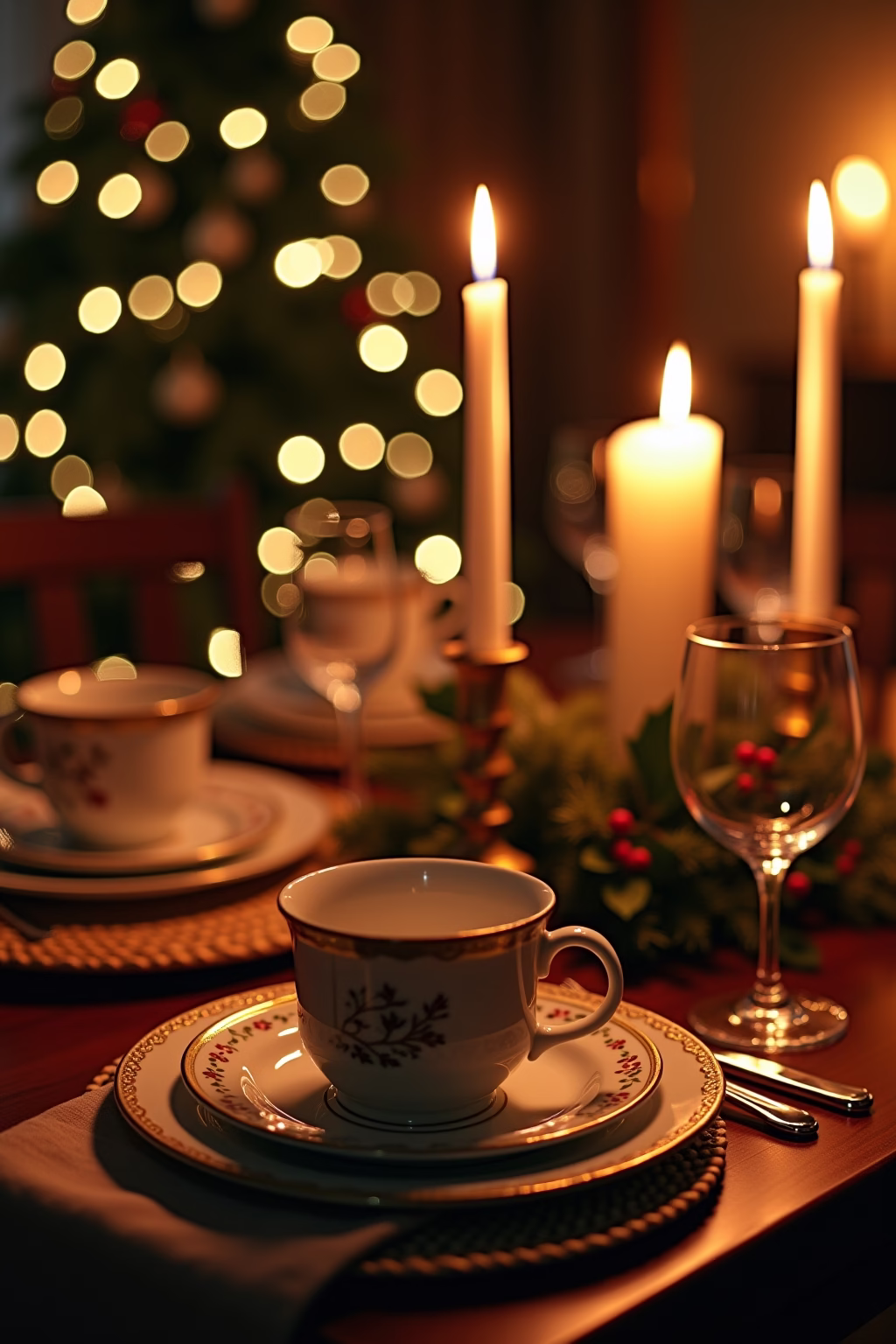 weihnachtliche tischdeko outline 2