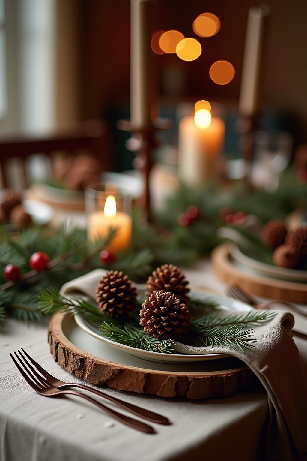 weihnachtliche tischdeko outline 3