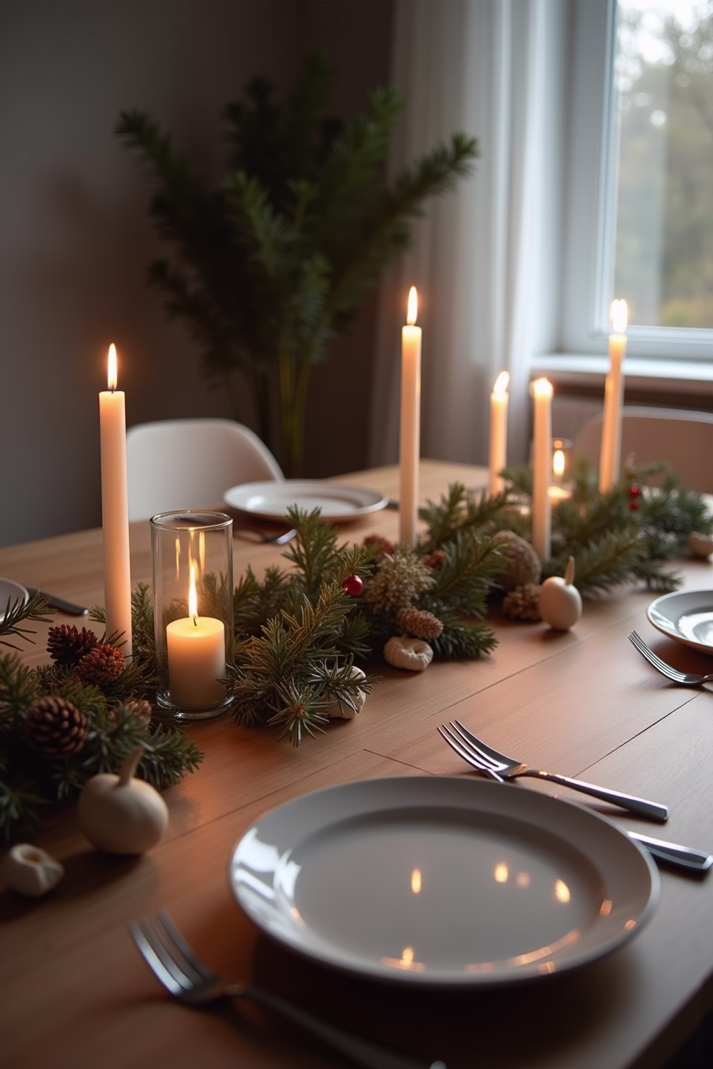 weihnachtliche tischdeko outline 6