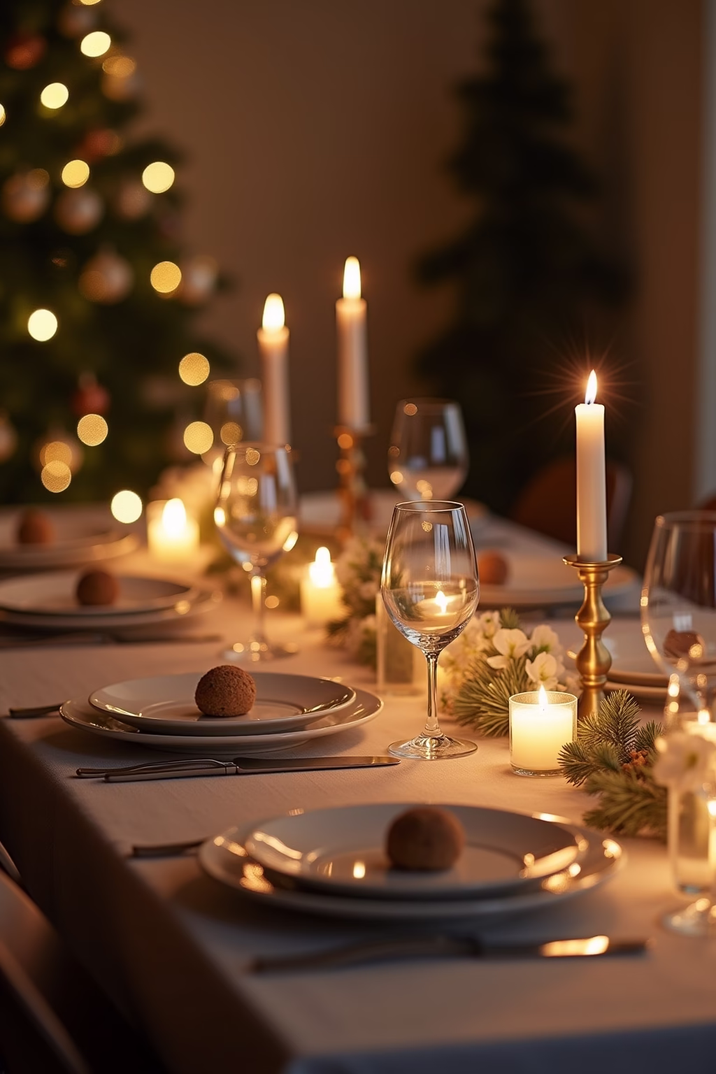 weihnachtliche tischdeko outline 7