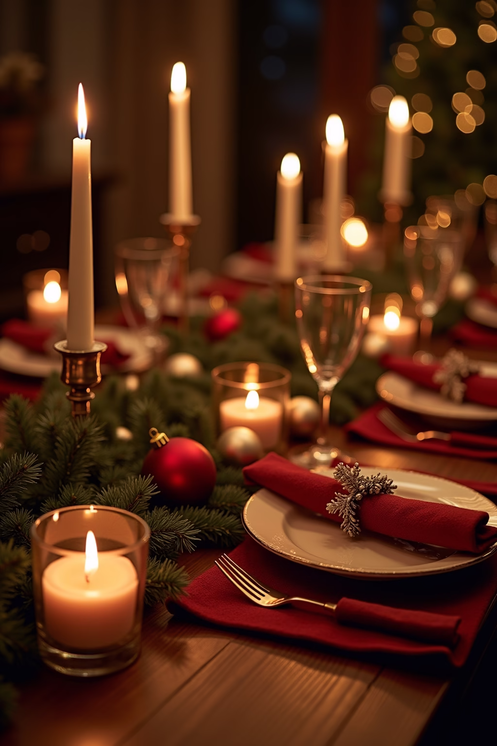 weihnachtsdekoration ideen tisch outline 1