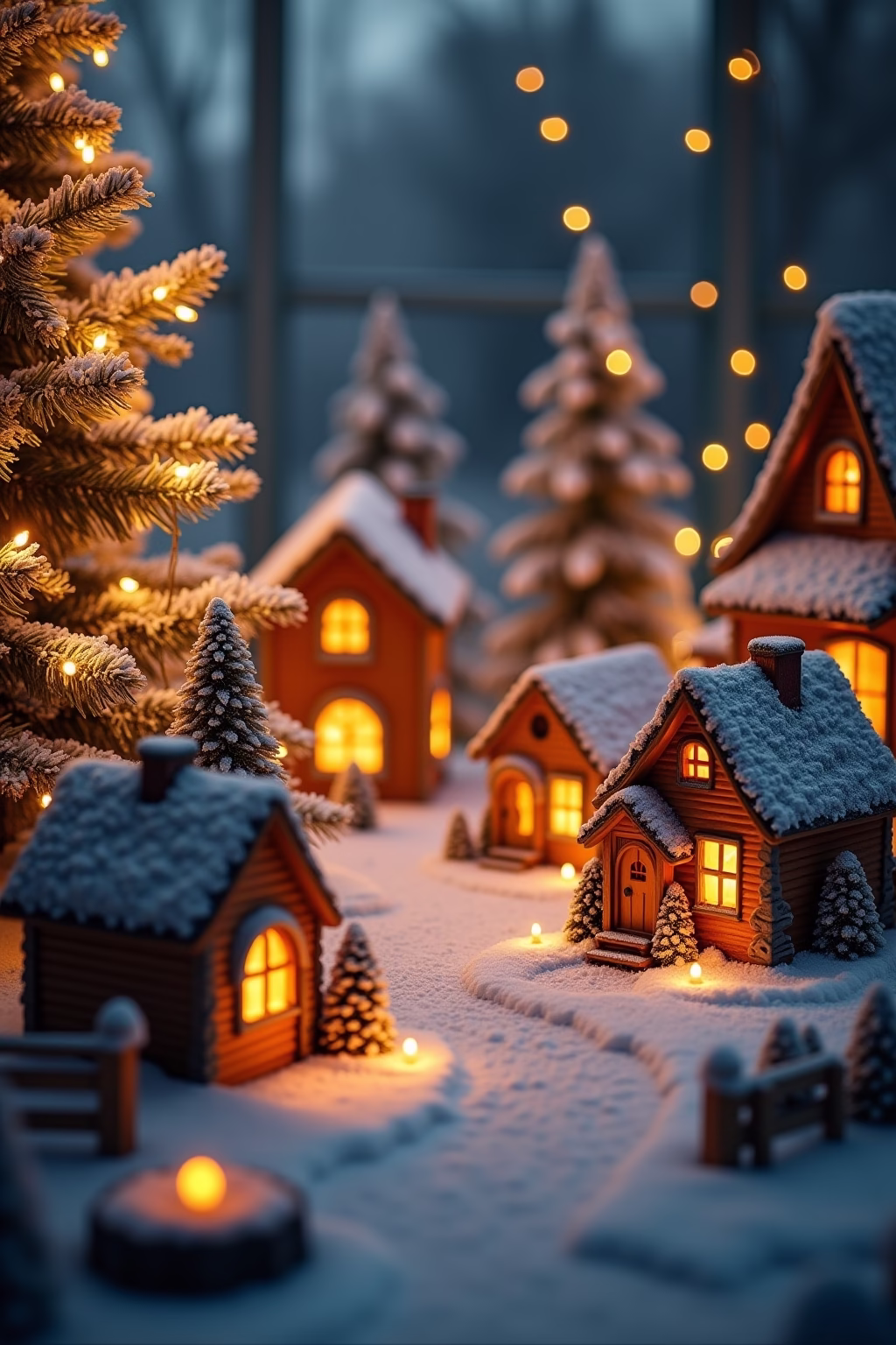 weihnachtsdorf deko ideen outline 1