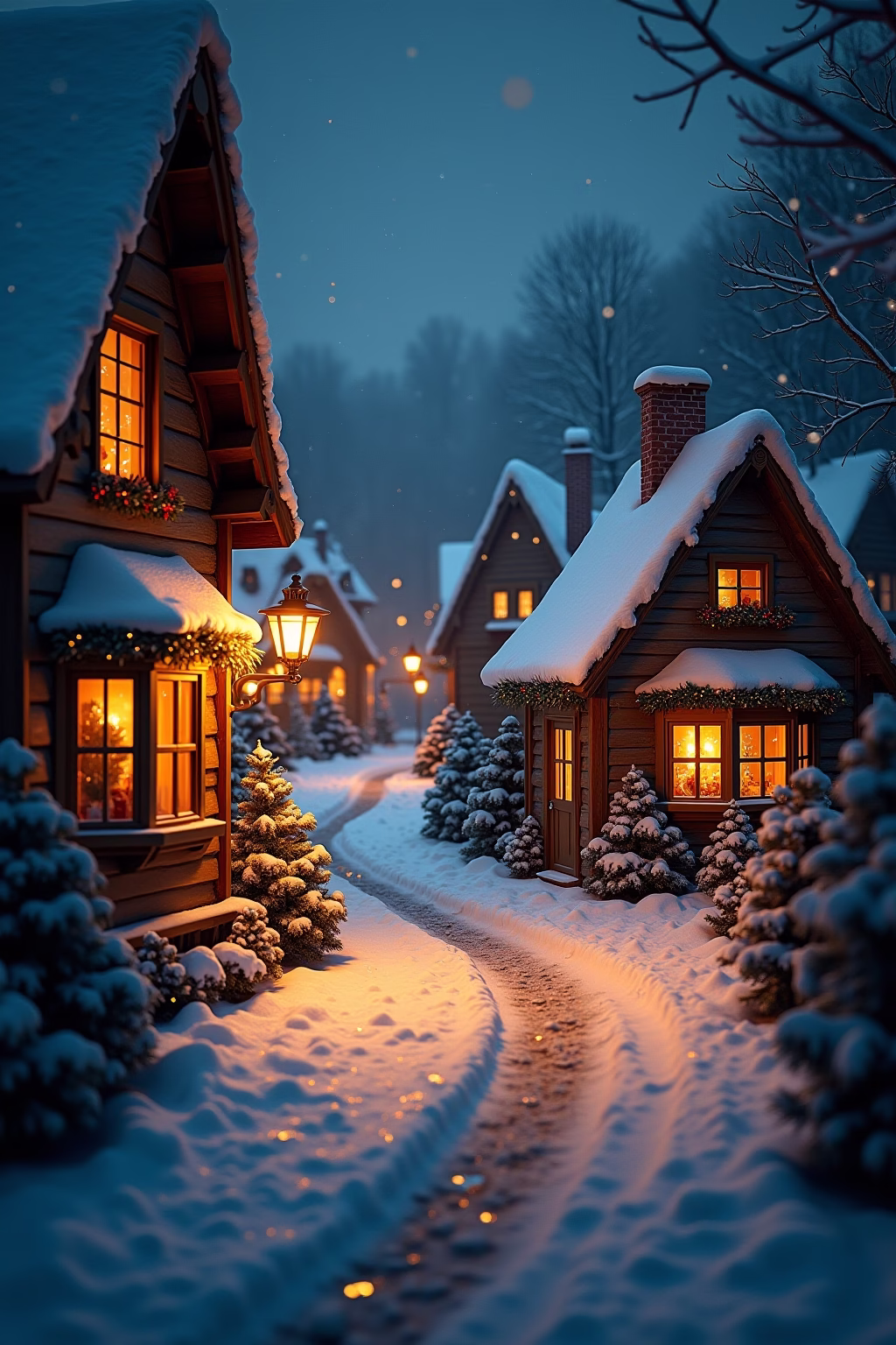 weihnachtsdorf deko ideen outline 4