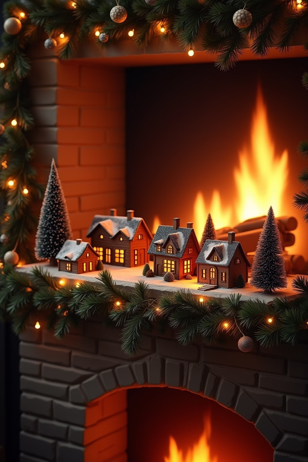 weihnachtsdorf deko ideen outline 6