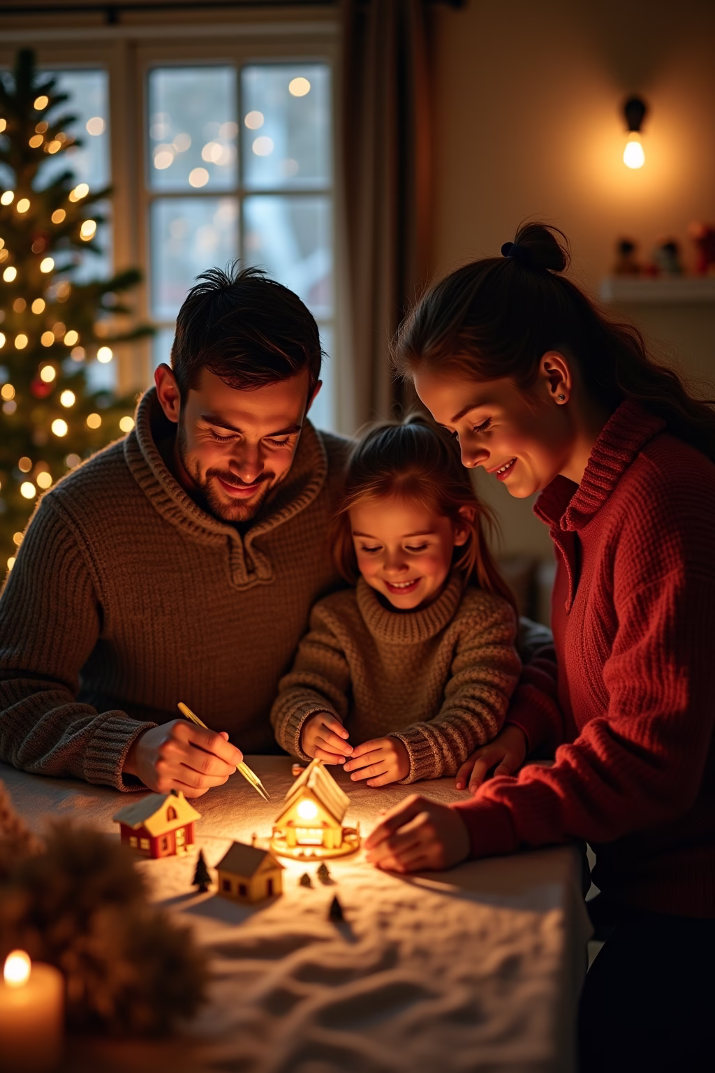 weihnachtsdorf deko ideen outline 8