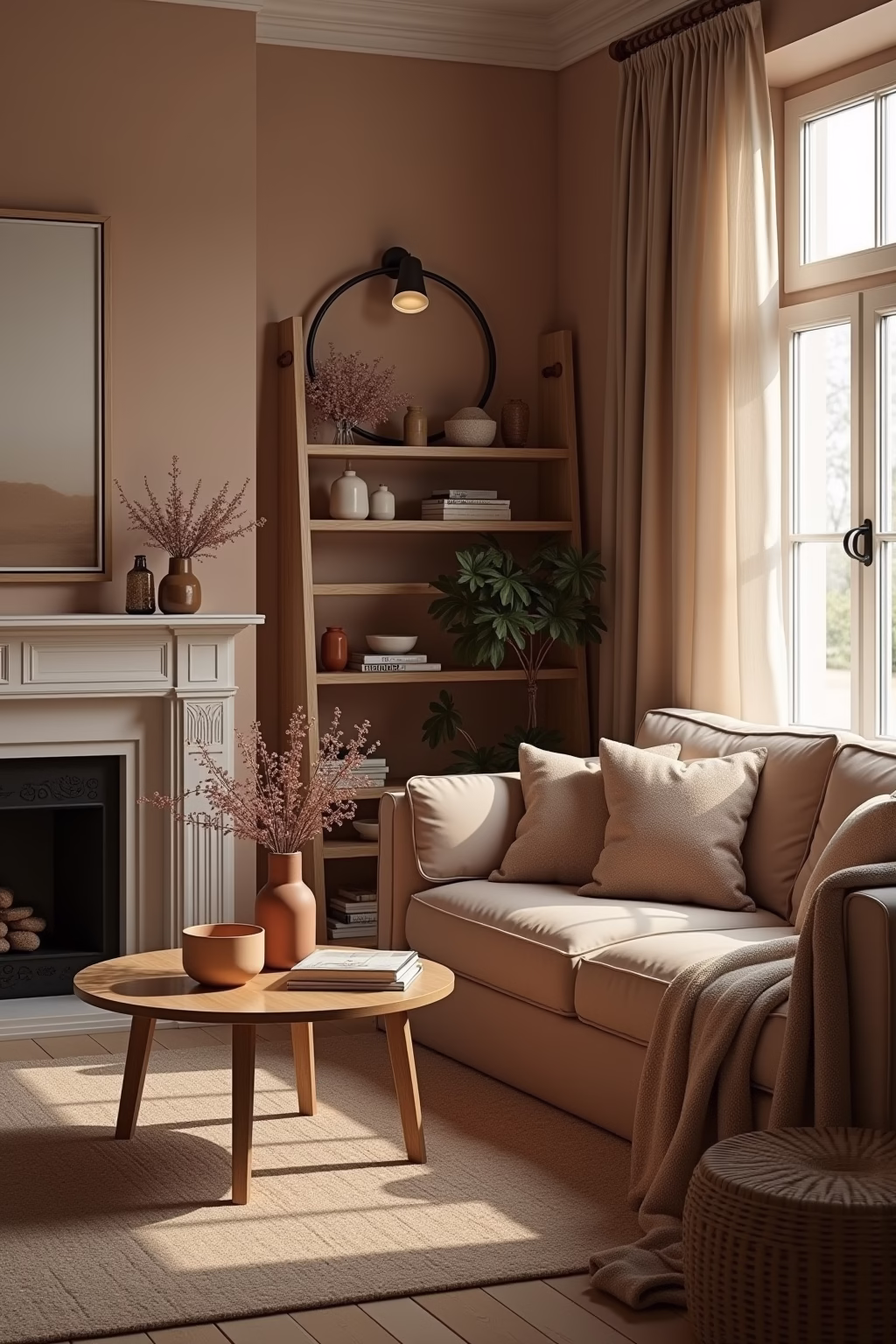 wohnzimmer gemuetlich einrichten outline 2