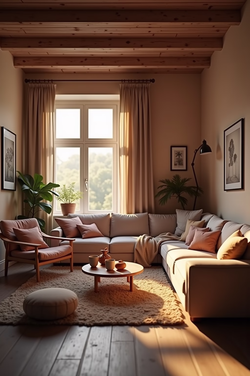 wohnzimmer gemuetlich einrichten outline 3